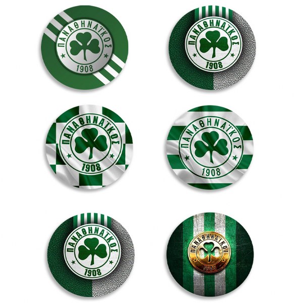 Κονκάρδες Παναθηναϊκός (6 τεμ)