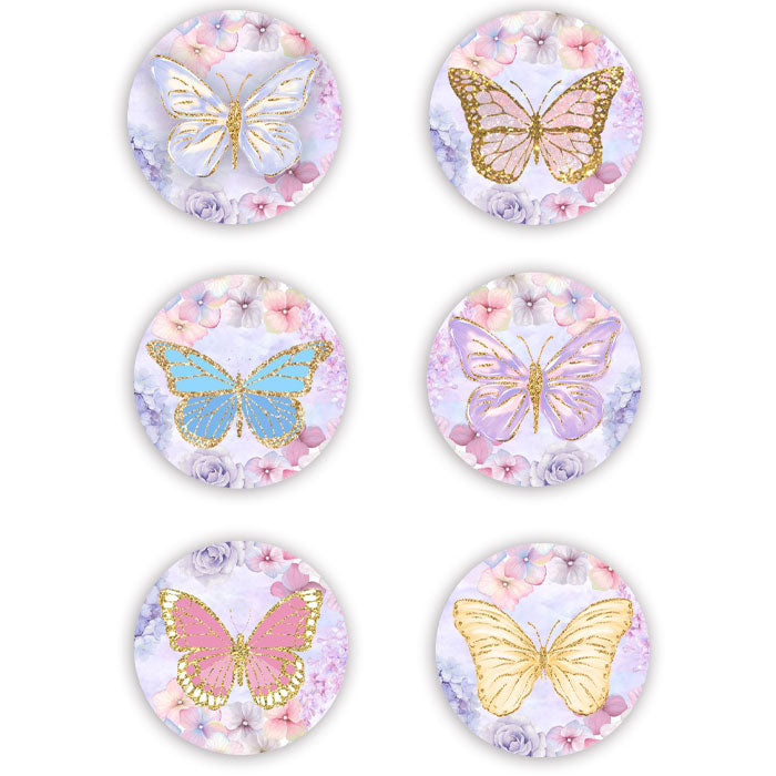 Κονκάρδες Πεταλούδα (6 τεμ)