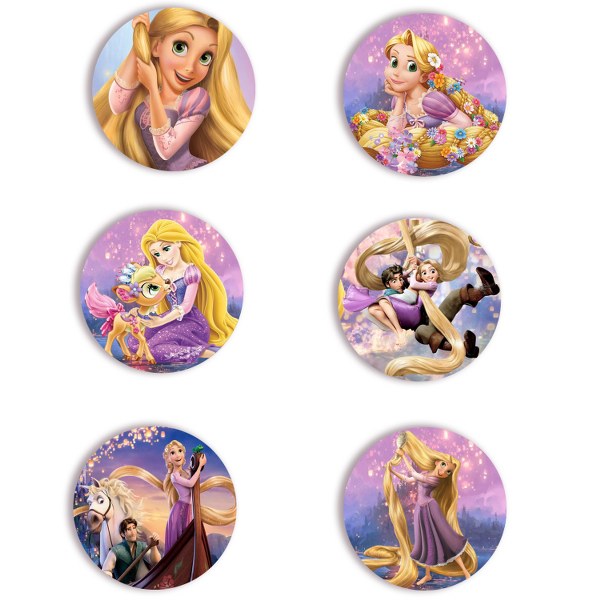 Κονκάρδες Ραπουνζέλ (6 τεμ)