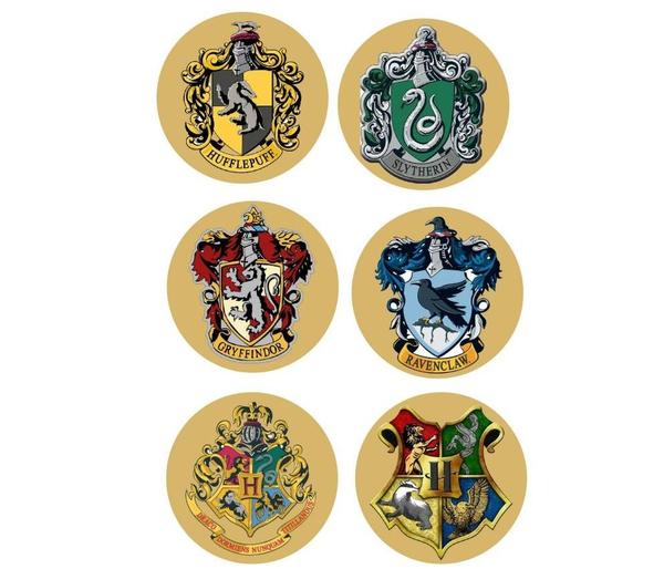Κονκάρδες οίκοι Hogwarts (6 τεμ)