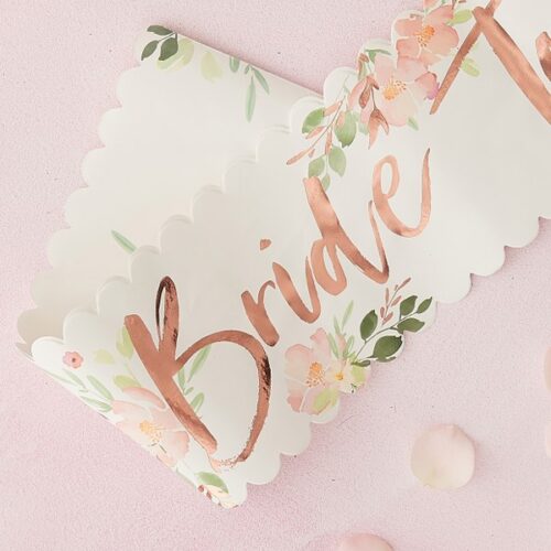 Κορδέλα Bride to be Φλοράλ