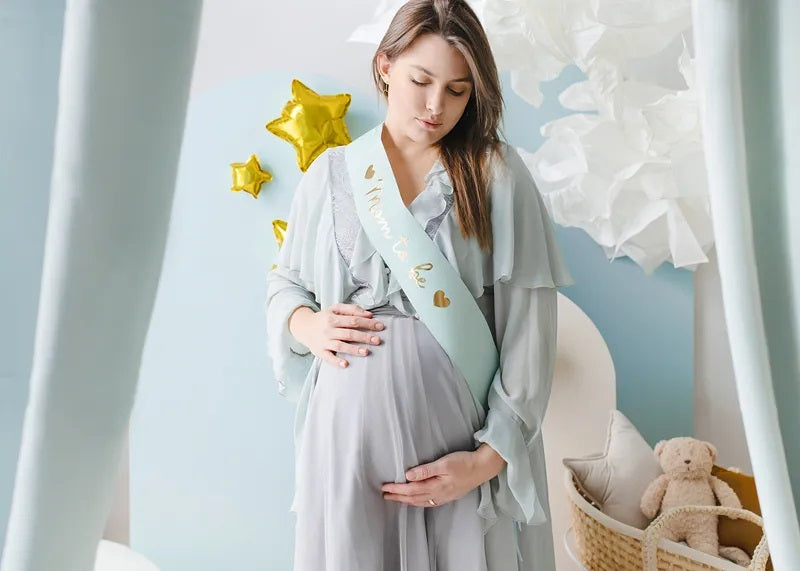 Κορδέλα γαλάζια σατέν Mom to Be