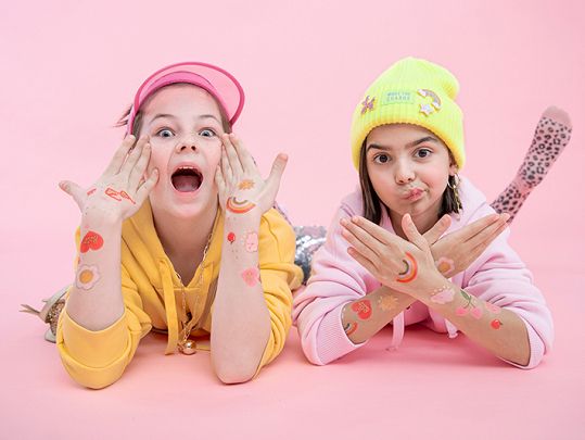 Κοριτσίστικα Προσωρινά Τατουάζ - Ουράνιο τόξο (14 τεμ)