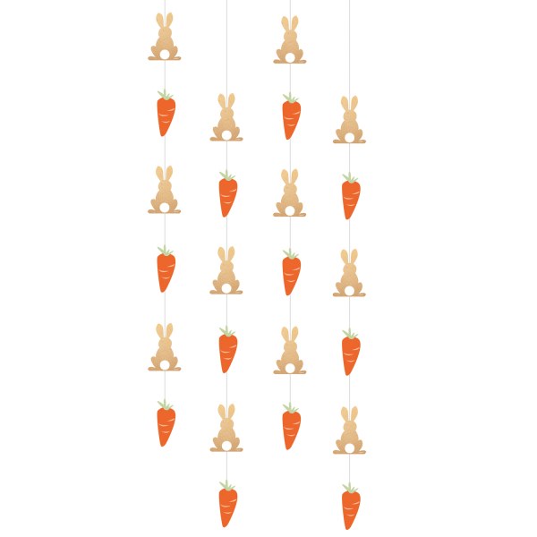 Κρεμαστά Διακοσμητικά Πασχαλινά Λαγουδάκια (4 τεμ)