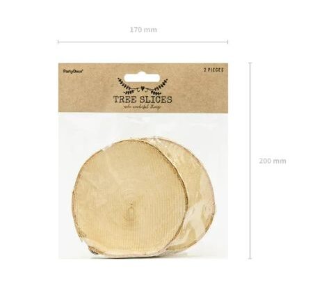 Ξύλινα Σουβέρ κορμός Δέντρου (2 τεμ)