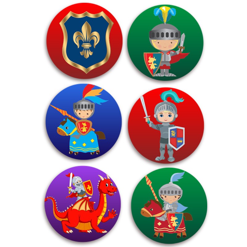 Ξύλινες Κονκάρδες Ιππότης (6 τεμ)