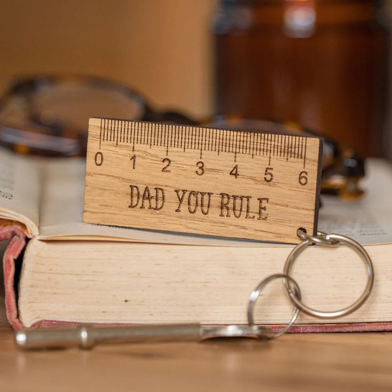 Ξύλινο Μπρελόκ - Dad you Rule