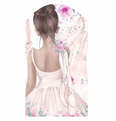 Ξύλινο διακοσμητικό Ballet Girl