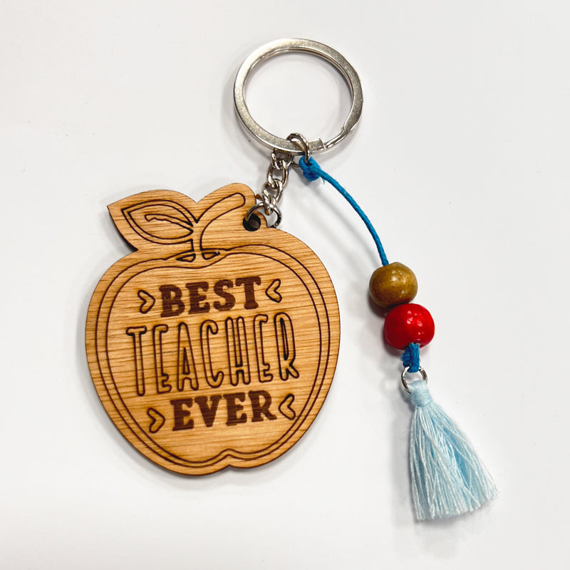 Ξύλινο Μπρελόκ για Δάσκαλο/Δασκάλα - Μήλο