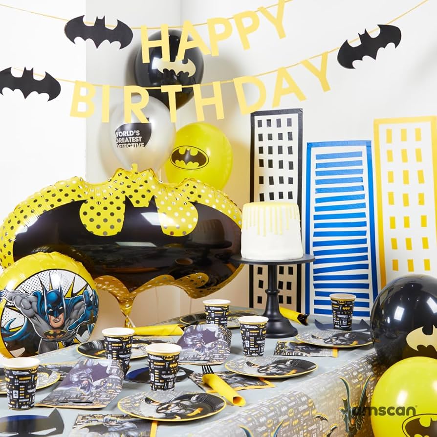 Λάτεξ Μπαλόνια Batman (6 τεμ)