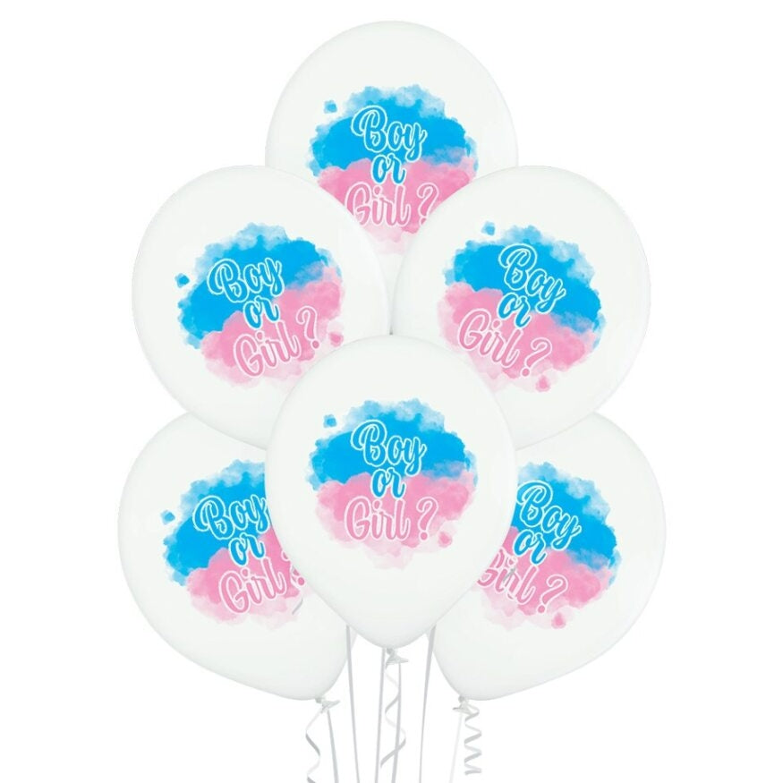 Λάτεξ μπαλόνια Boy or Girl (6 τεμ)