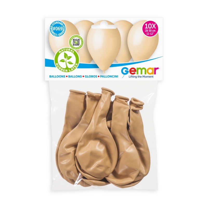 Λάτεξ Μπαλόνια Μπεζ (10 τεμ)