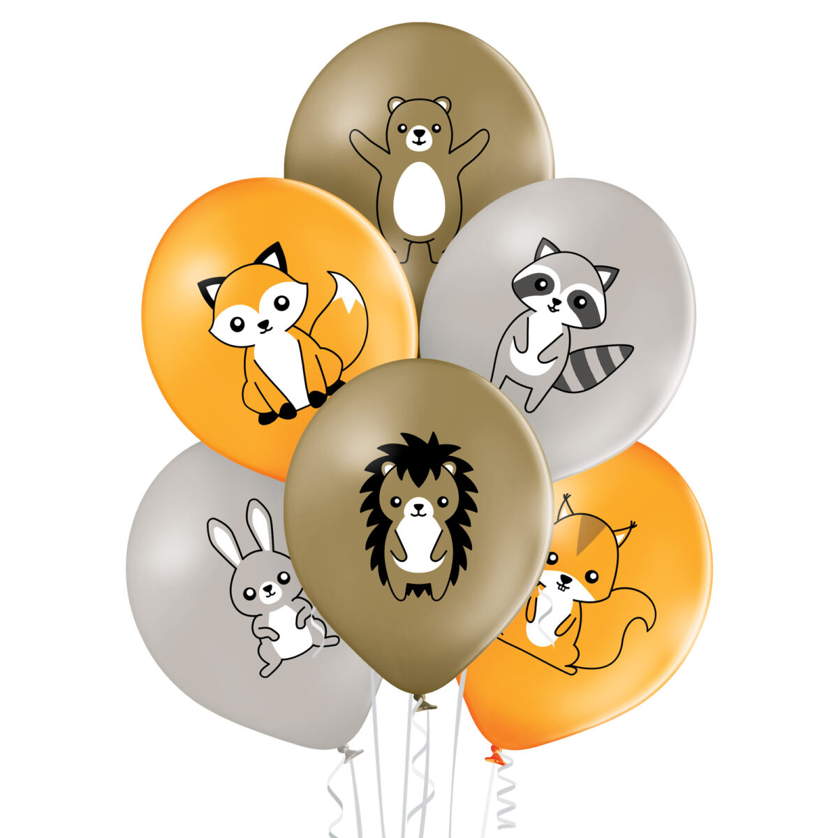 Λάτεξ Μπαλόνια Ζωάκια Δάσους – Woodland (6 τεμ)