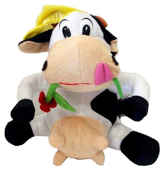 Λούτρινη Αγελαδίτσα με καπέλο σε 3 χρώματα