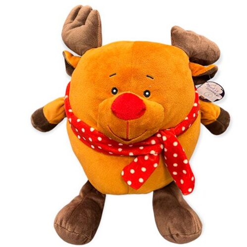 Λούτρινο Ταρανδάκι με κασκόλ 30cm