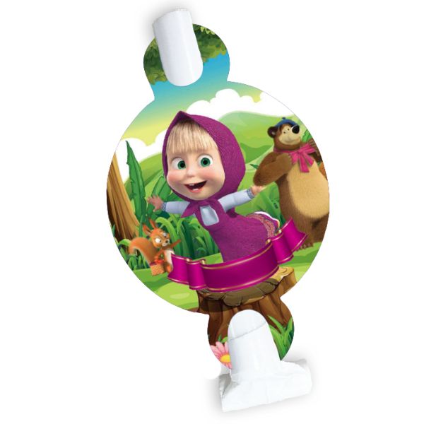 Blowouts Μάσα και Αρκούδος (8 τεμ)