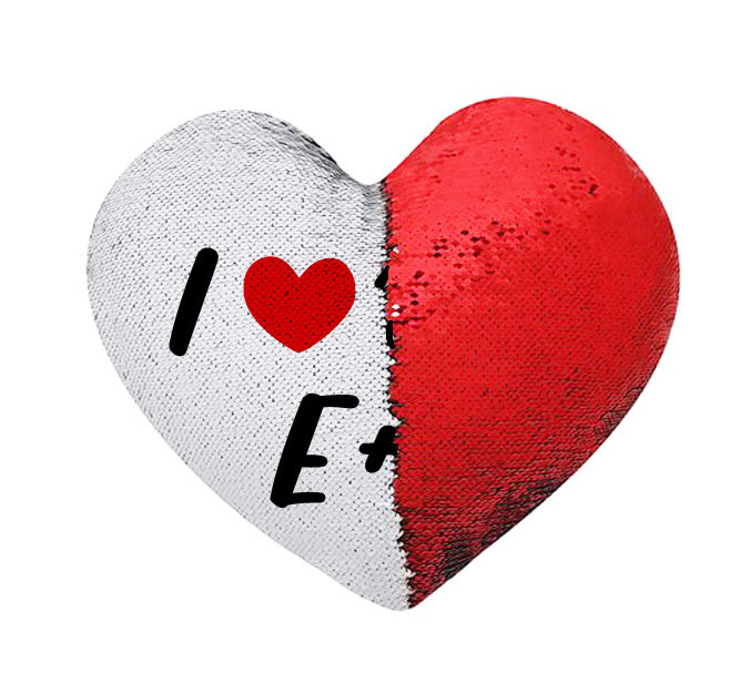 Μαξιλάρι Καρδιά με πούλιες - I Love You