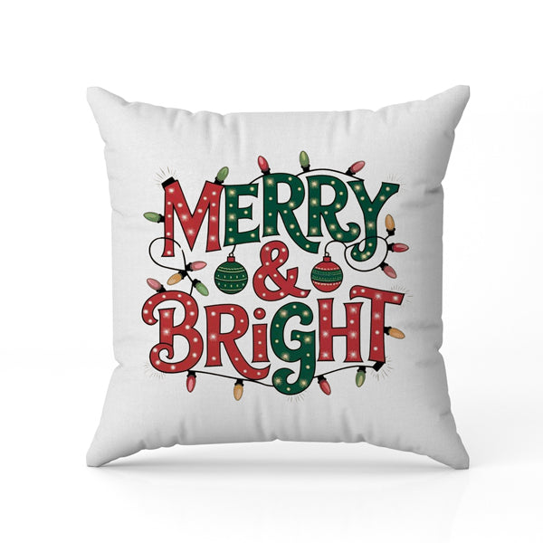 Μαξιλάρι Χριστουγεννιάτικο – Merry & Bright