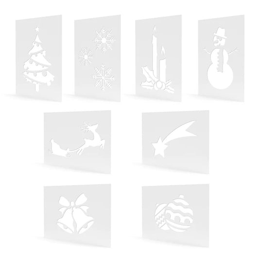 Μεμβράνες Στένσιλ Παραθύρων - Christmas (8 τεμ)