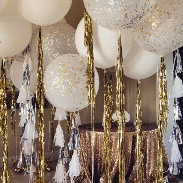 Μεταλλική Ασημί Κουρτίνα Διακόσμησης