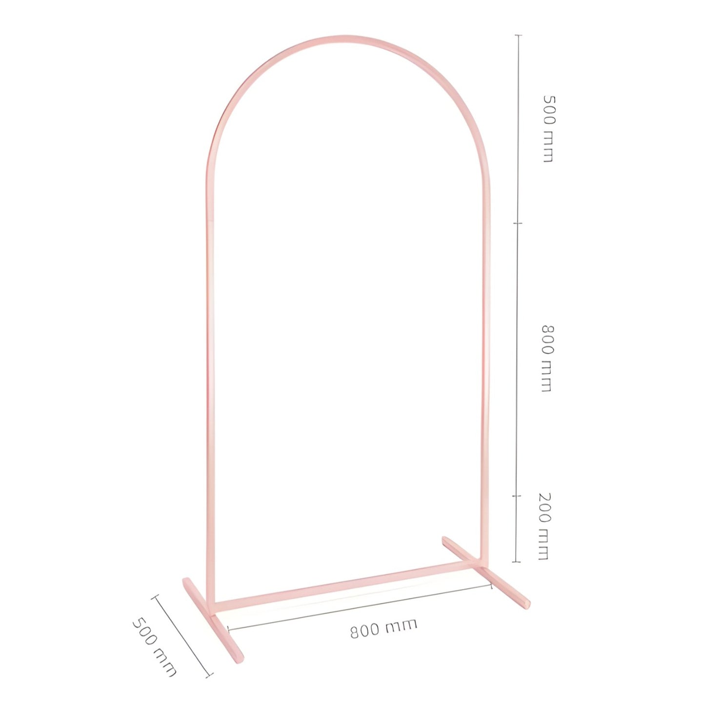 Μεταλλική Αψίδα - Dusty Pink (80x150 cm)