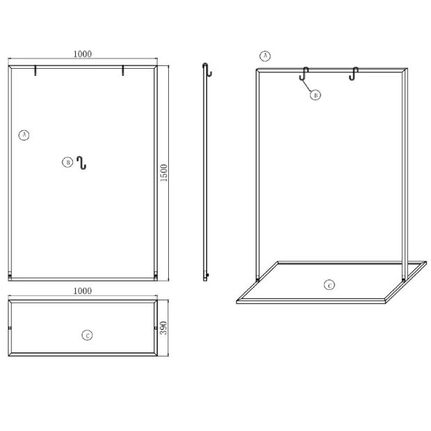 Μεταλλική Βάση – Πλαίσιο για Backdrop