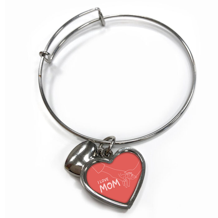 Μεταλλικό Βραχιόλι καρδιά - Mom