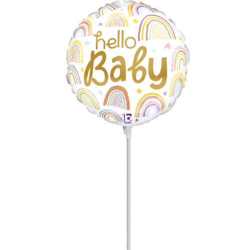 Mini Shape μπαλόνι Hello Baby Rainbows