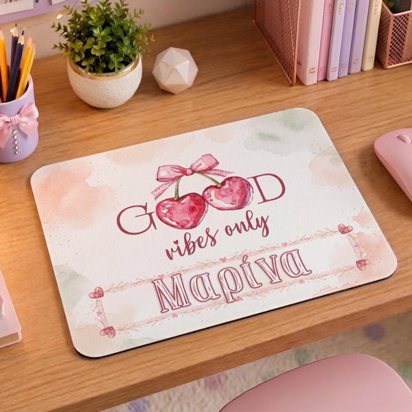Mouse Pad Gaming - Good Vibes με Όνομα