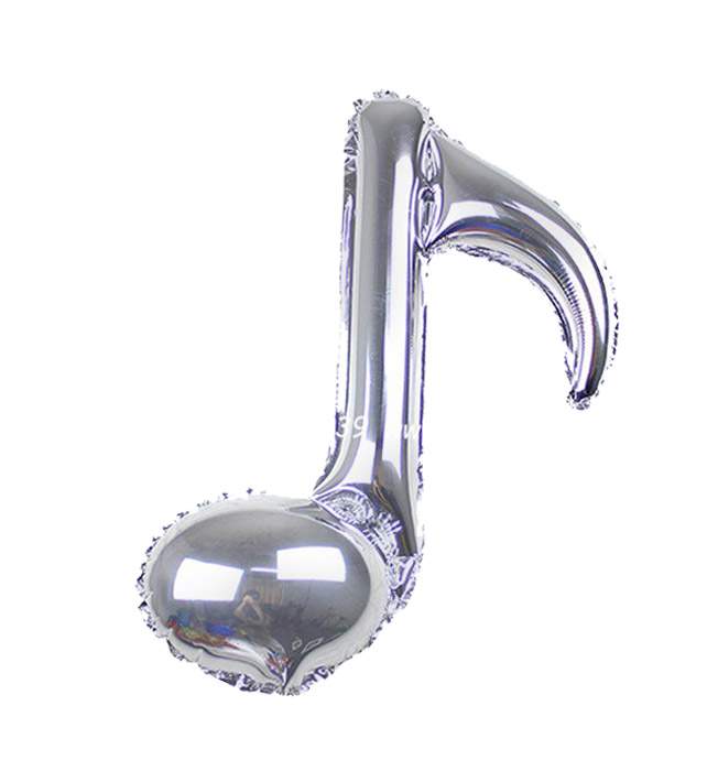 Μπαλόνι Ασημί μουσική νότα 47 εκ