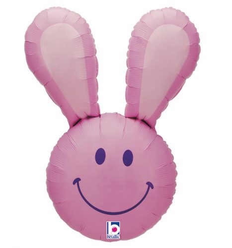 Μπαλόνι χαμογελαστό Λαγουδάκι Ροζ 94 εκ.