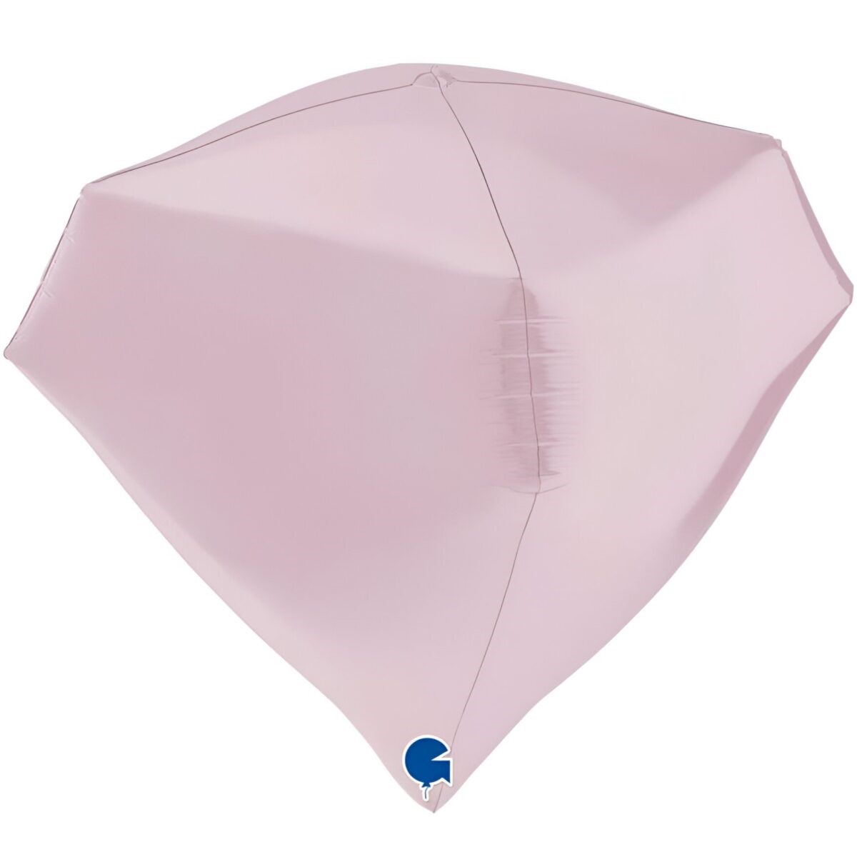 Μπαλόνι Διαμάντι Ροζ Παστέλ 4D