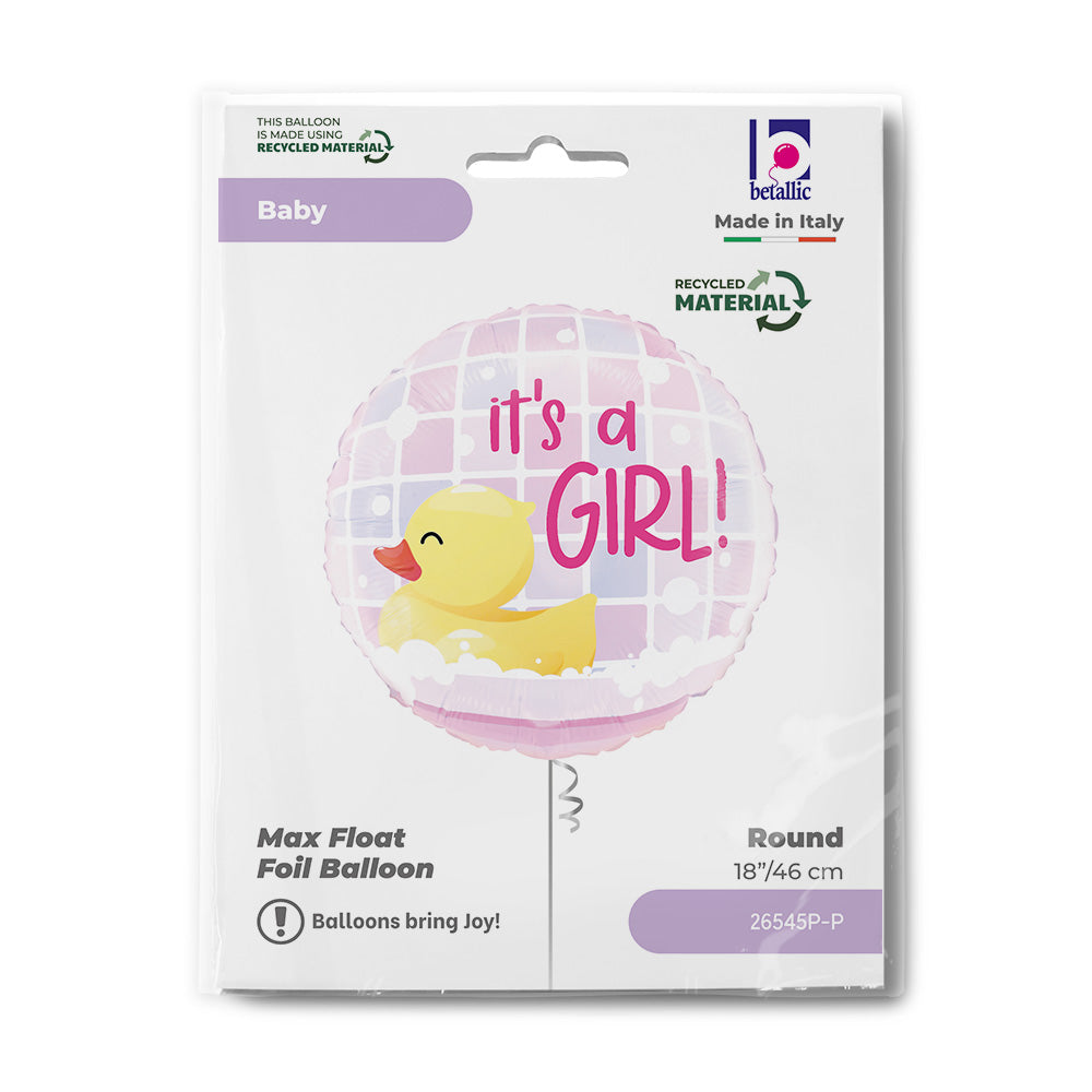 Μπαλόνι γέννησης Παπάκι It's a Girl 18"