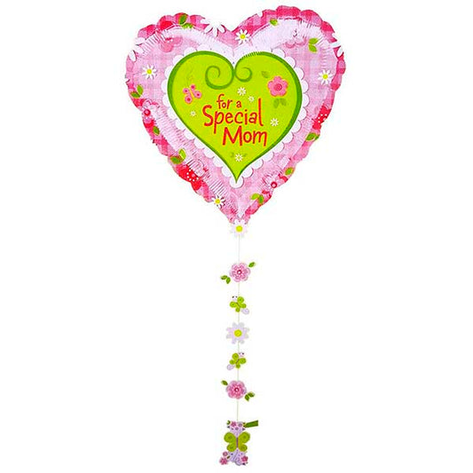 Μπαλόνι καρδιά "For a Special Mom" με κορδέλα