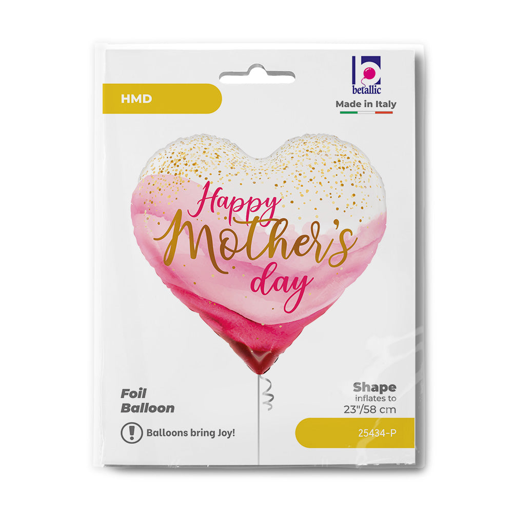 Μπαλόνι καρδιά 'Happy Mother's day' 23"