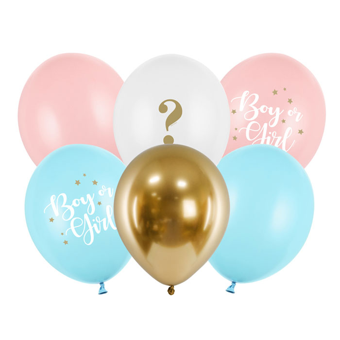 Μπαλόνια Boy or Girl (6 τεμ)