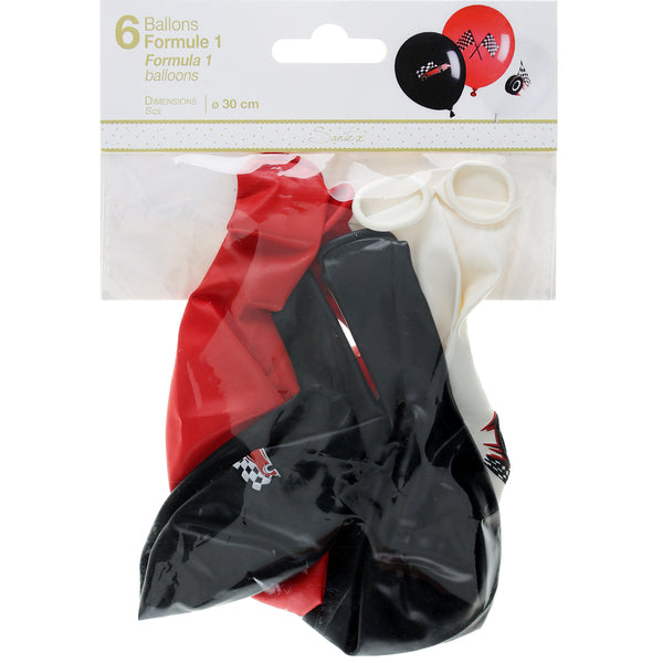 Μπαλόνια latex Formula 1 (6 τεμ)