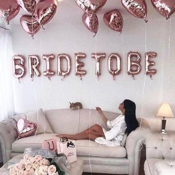 Μπαλόνια ροζ χρυσό "Bride to Be
