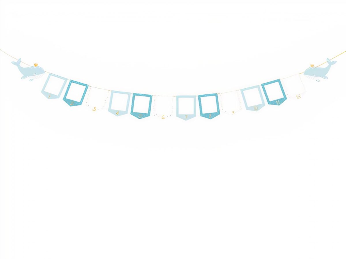 Μπάνερ για φωτογραφίες μωρού κάθε μήνα - Αγόρι