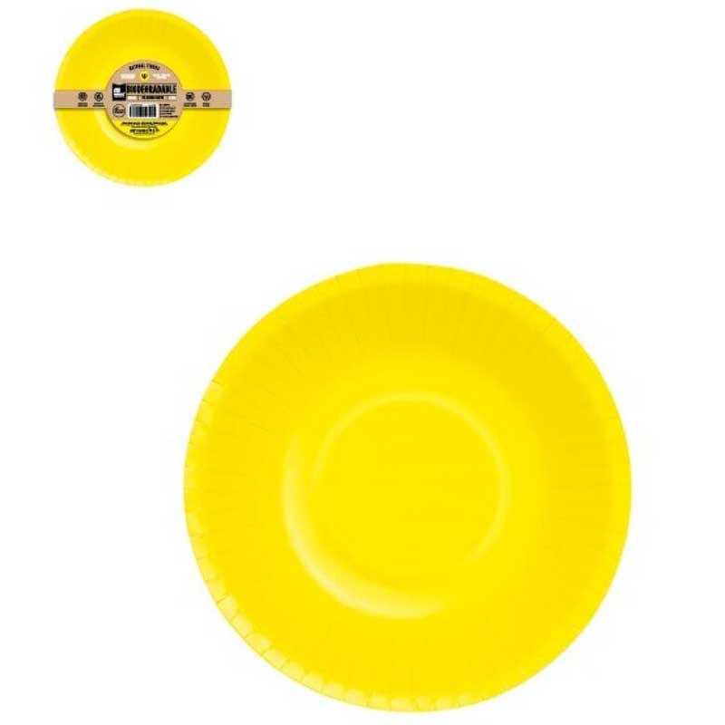 Μπολ πάρτυ Κίτρινο (6 τεμ)