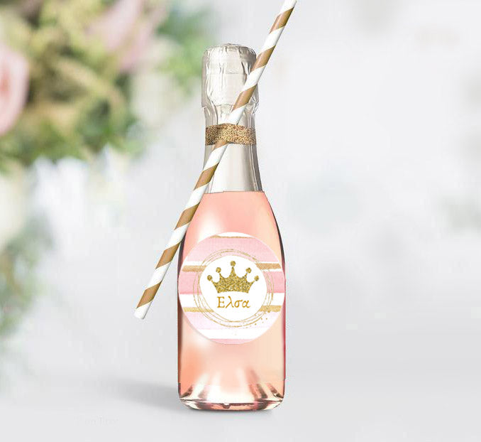 Αυτοκόλλητα με όνομα Κορώνα κορίτσι (6 τεμ)