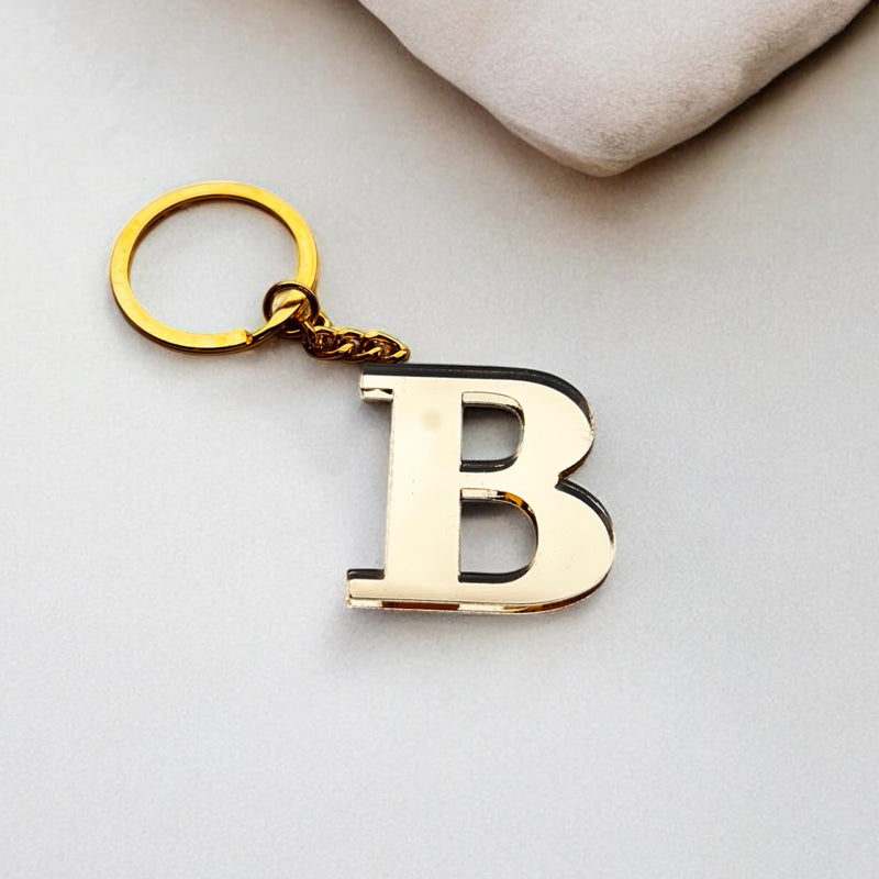 Μπρελόκ Μονόγραμμα Plexiglass Χρυσό