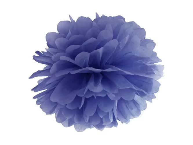 Navy Μπλε χάρτινο Pom Pom