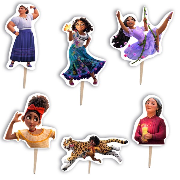 Οδοντογλυφίδες πάρτυ Encanto (6 τεμ)