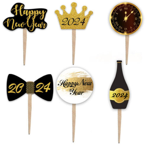 Οδοντογλυφίδες Happy New Year (6 τεμ)