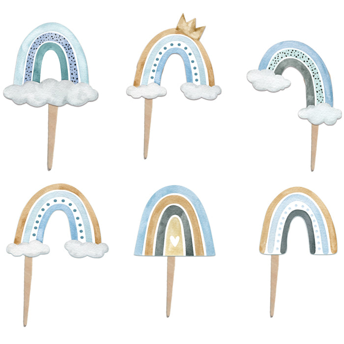 Οδοντογλυφίδες Ουράνιο Τόξο αγόρι (6 τεμ)