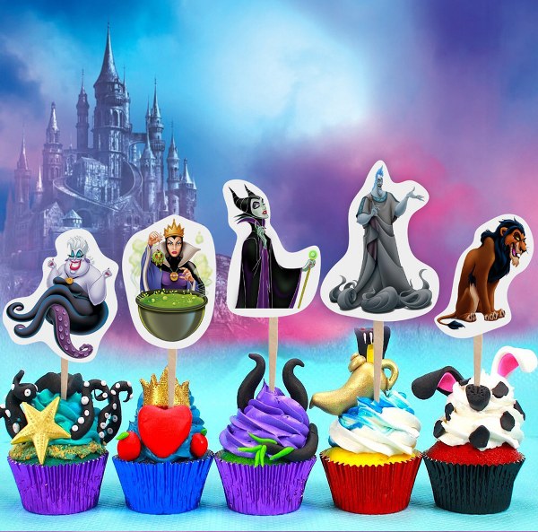 Οδοντογλυφίδες πάρτυ Disney Villains (6 τεμ)