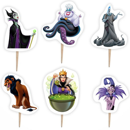 Οδοντογλυφίδες πάρτυ Disney Villains (6 τεμ)
