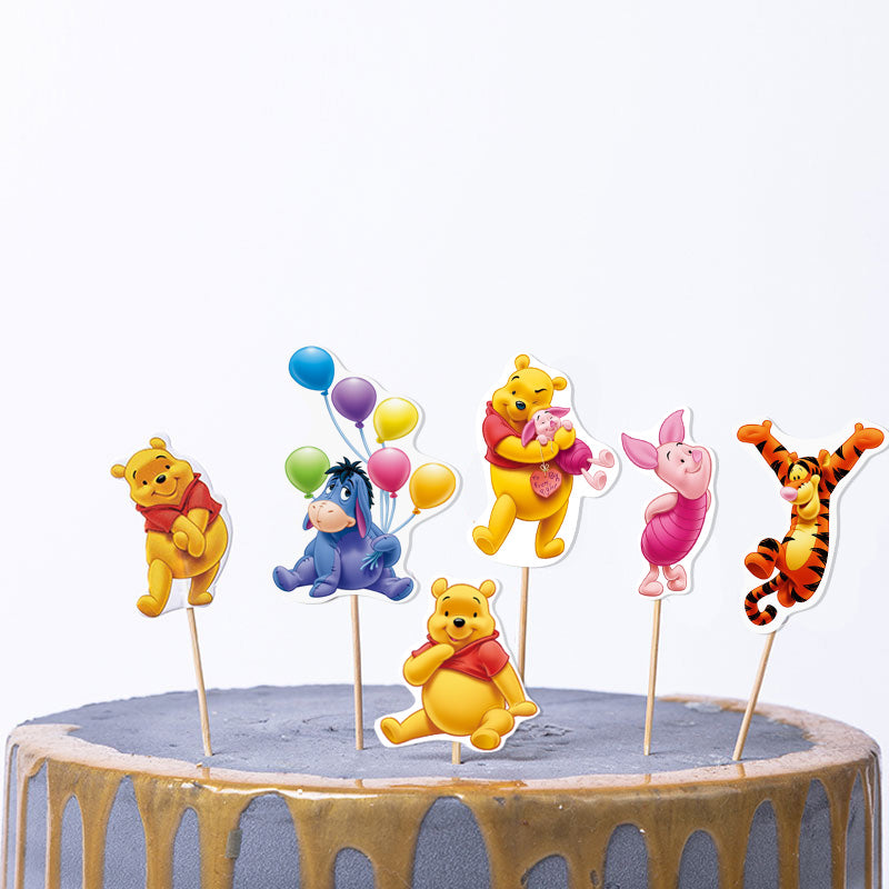 Οδοντογλυφίδες πάρτυ Winnie the Pooh (6 τεμ)