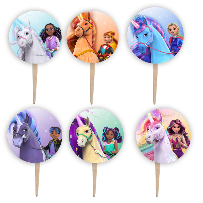 Οδοντογλυφίδες Unicorn Academy (6 τεμ)